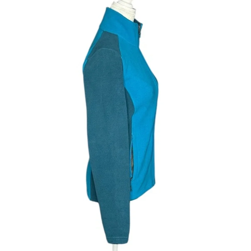 The North Face RDT 300 Khumbu Fleece Jacket Womens Blue Teal Zip Up Full Zip XS - Picture 2 of 16